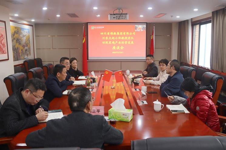 集團公司召開與四川農(nóng)業(yè)大學(xué)趙小玲教授團隊舊院黑雞產(chǎn)業(yè)經(jīng)營發(fā)展座談會