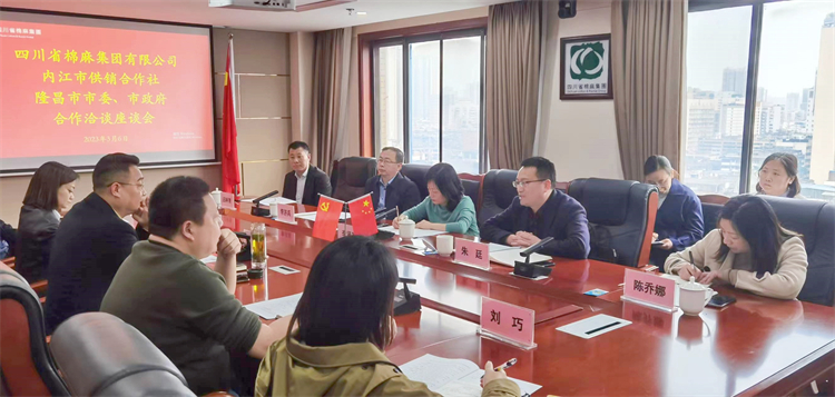 集團(tuán)公司召開(kāi)與內(nèi)江市供銷社、隆昌市委、市政府合作洽談座談會(huì)
