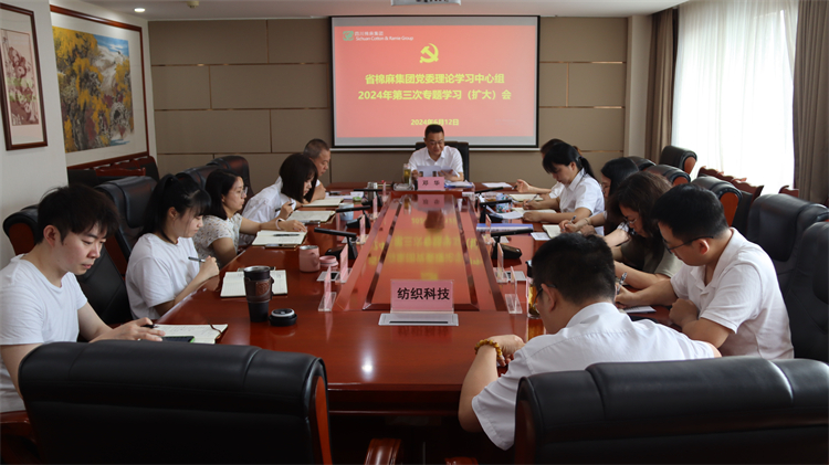 集團(tuán)公司召開黨委理論學(xué)習(xí)中心組2024年第三次專題學(xué)習(xí)（擴大）會